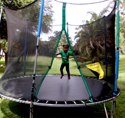 The trampoline at Kingfisher Park